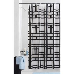 Elements Geometric PEVA Shower Curtain